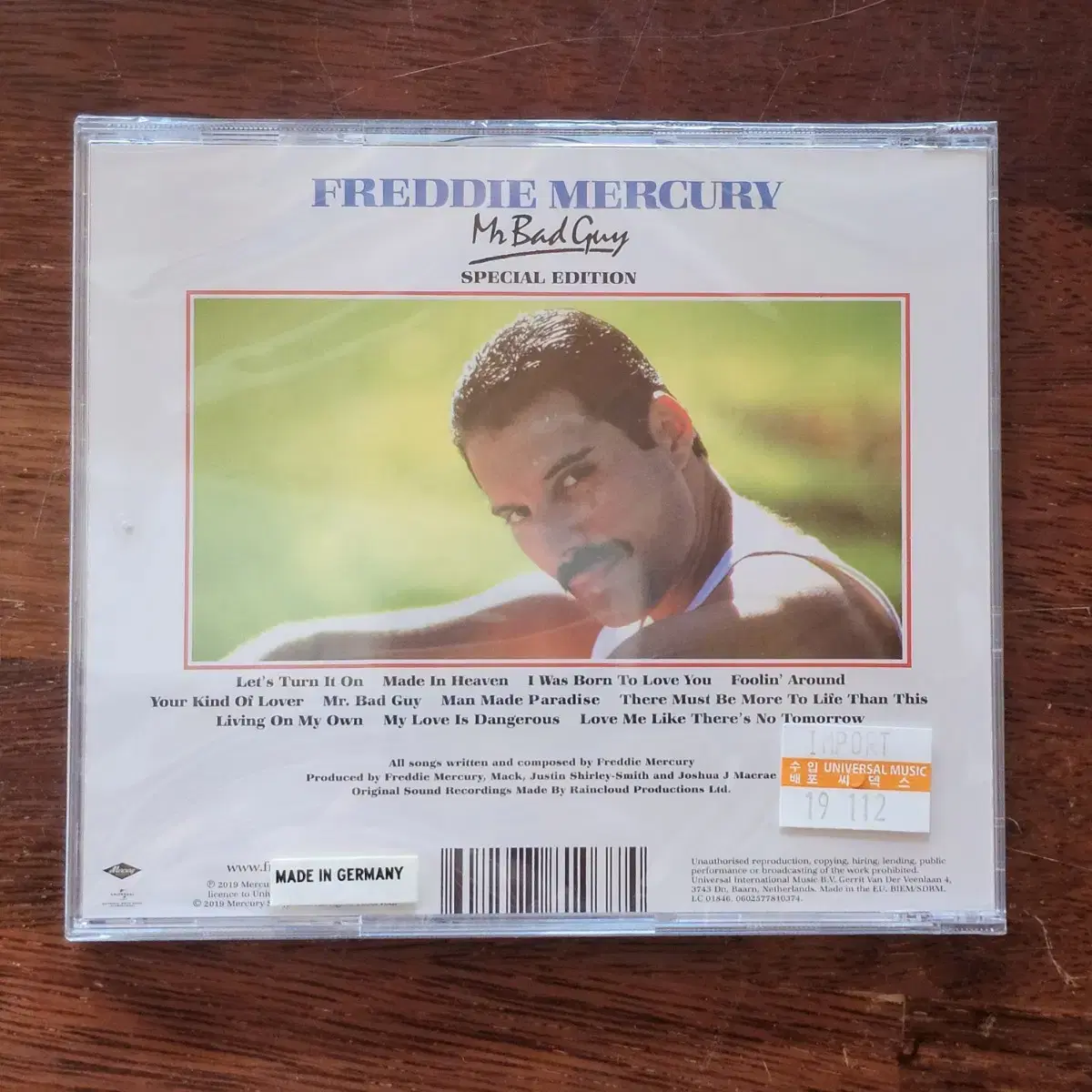 프레디머큐리 Freddie Mercury Mr Bad Guy 미개봉