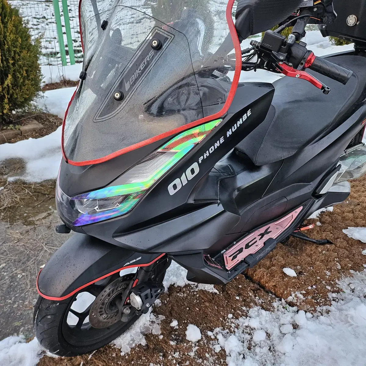 PCX125cc (준튜닝)22년식 배달셋팅오토바이 무사고차량 판매합니다