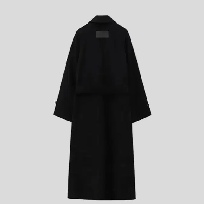 트리밍버드 Traum Balmacaan Long Coat [ Black