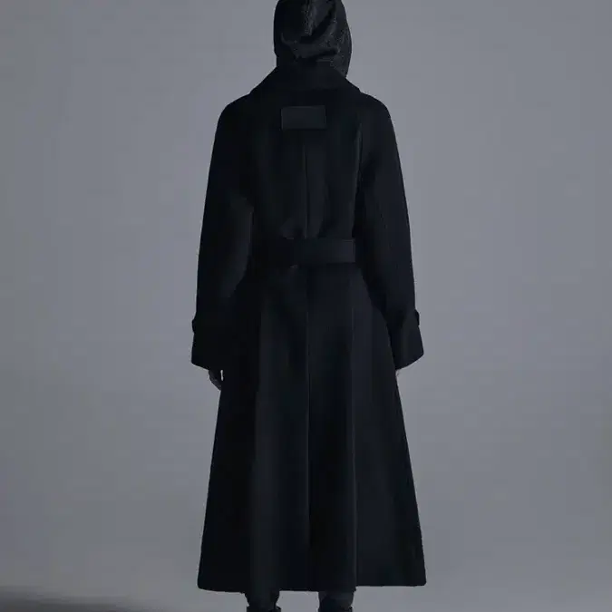 트리밍버드 Traum Balmacaan Long Coat [ Black