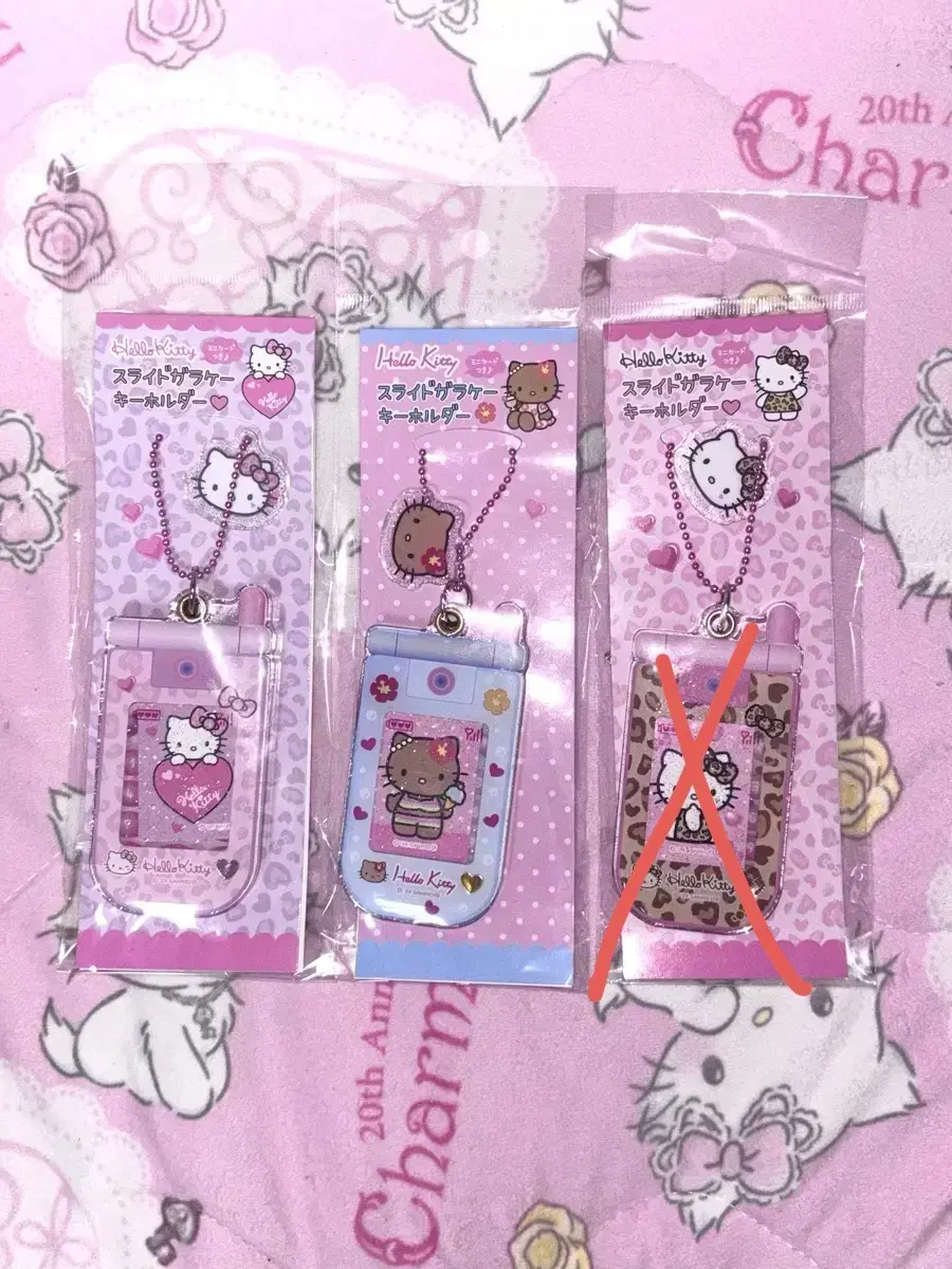 Sanrio 90s Gogo Gyaru Kitty Tanning Kitty Slide Folder Phone acrylic keyring