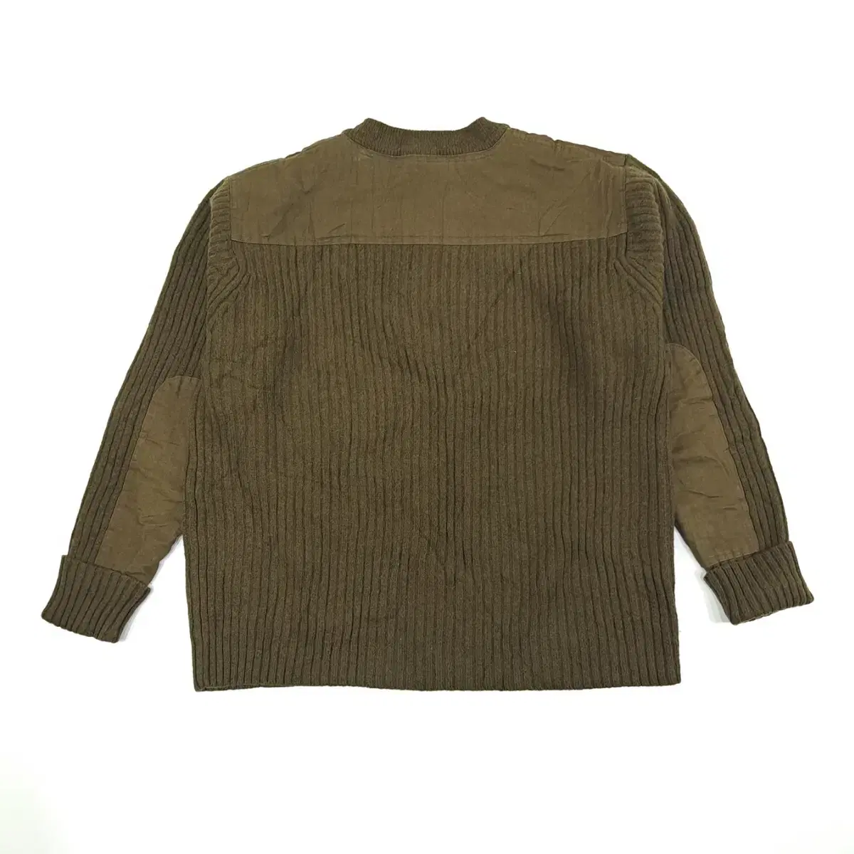 (CS251)XL 엘엘빈 카키 US Army 커멘트 니트 스웨터 knit