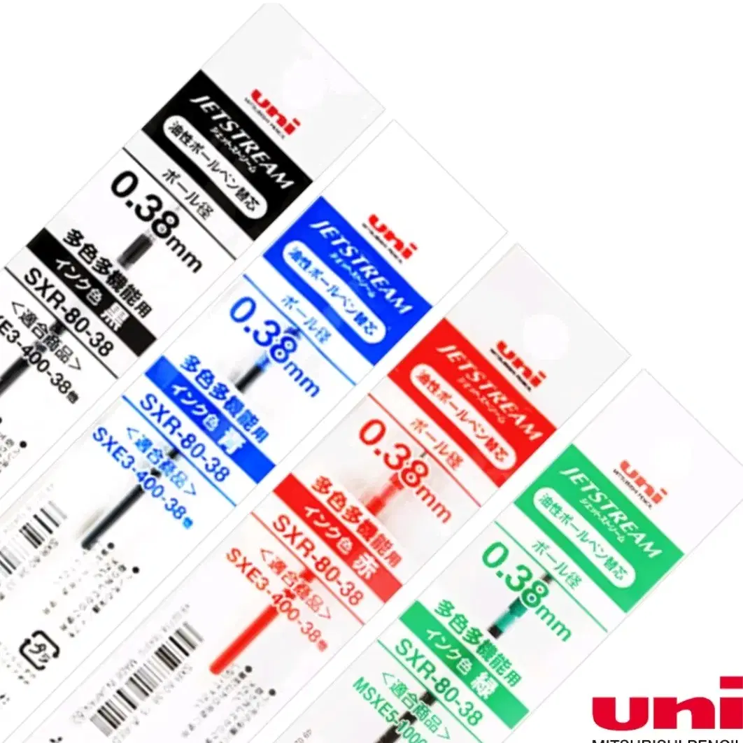 SXR-80-38 제트스트림 멀티펜 리필심 12개