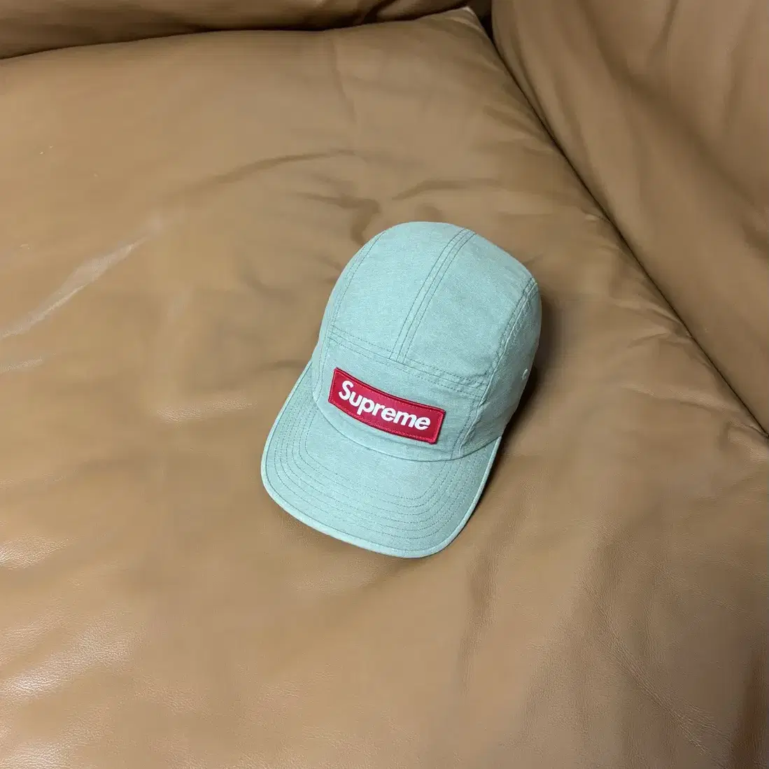 Supreme 슈프림 캠프캡 모자 (20fw Military Khaki)