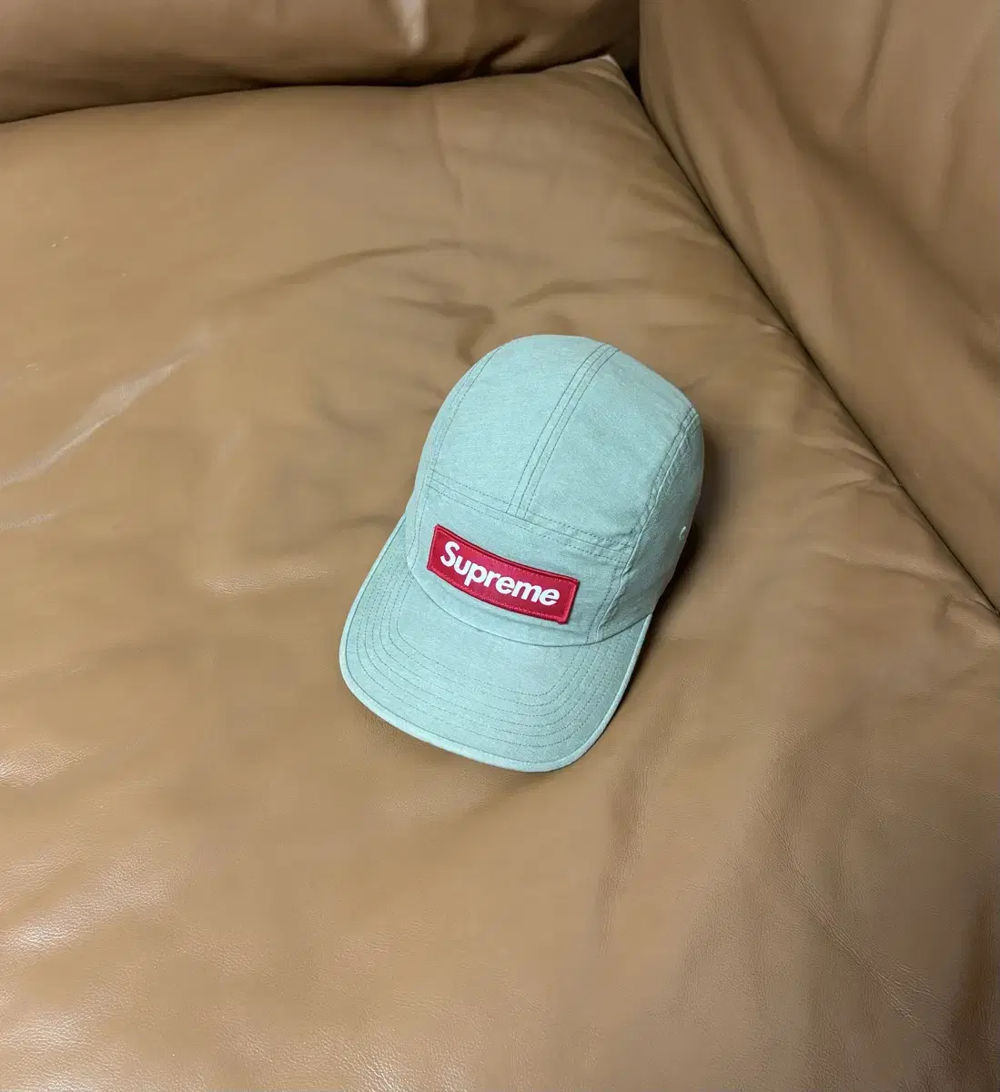 Supreme 슈프림 캠프캡 모자 (20fw Military Khaki)