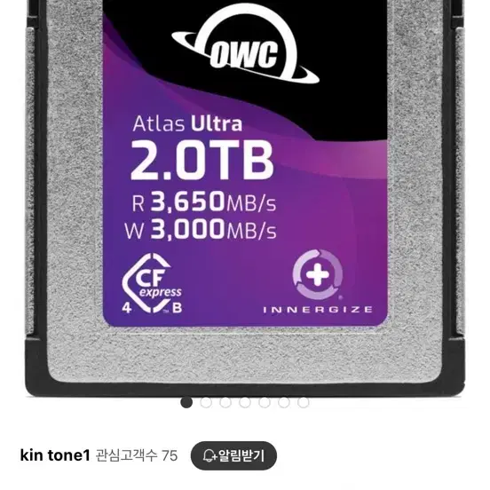 OWC CFexpress4.0 Type B 메모리 카드 2TB Atlas