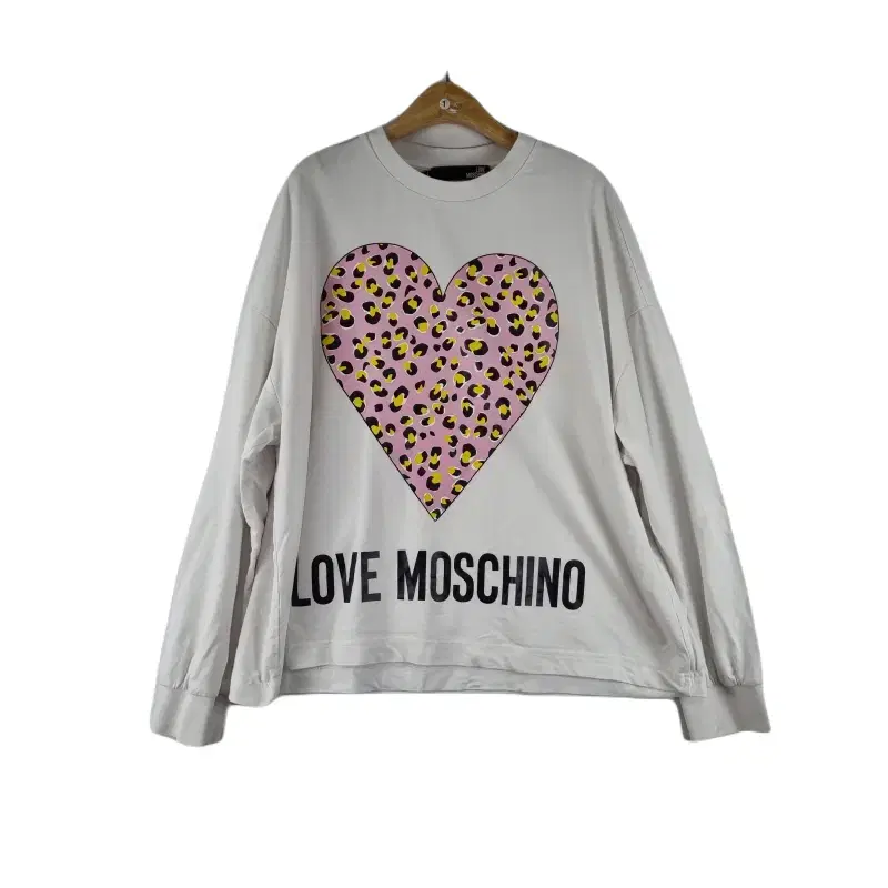 Z5768 LOVE MOSCHINO 하트 로고 긴팔티 여8SIZE