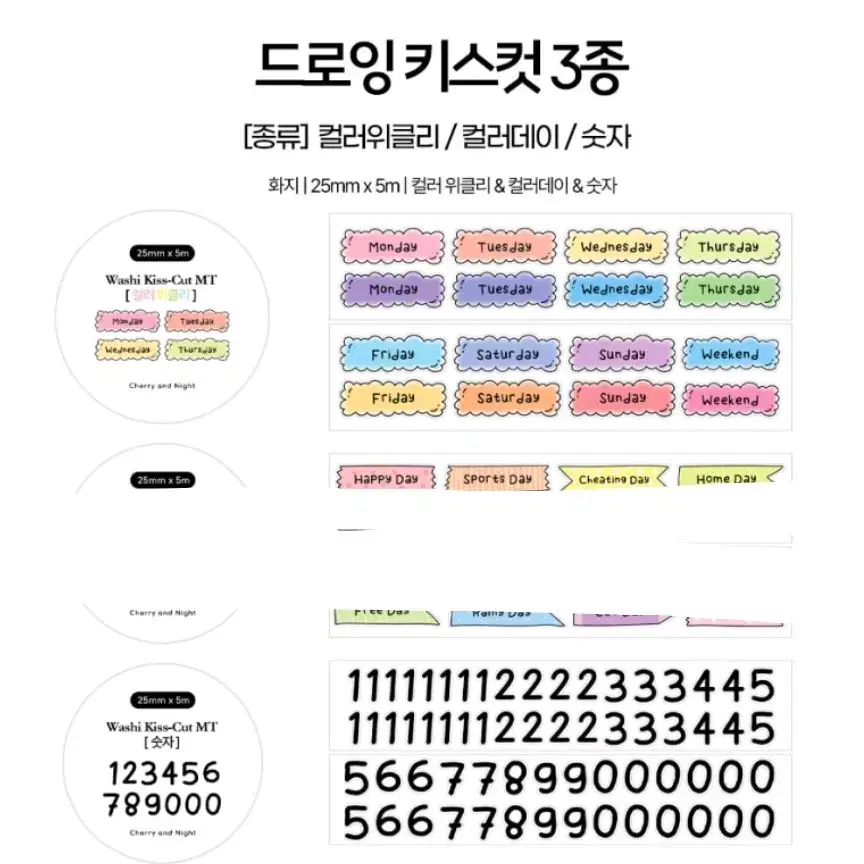 체리앤나잇 마테컷 키스컷 모음