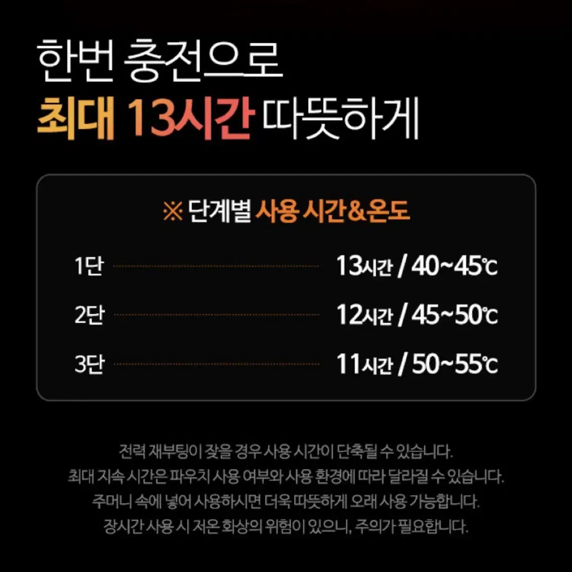 (새상품) 양면발열 충전식 손난로 보조배터리 5200mAH 선물 답례품