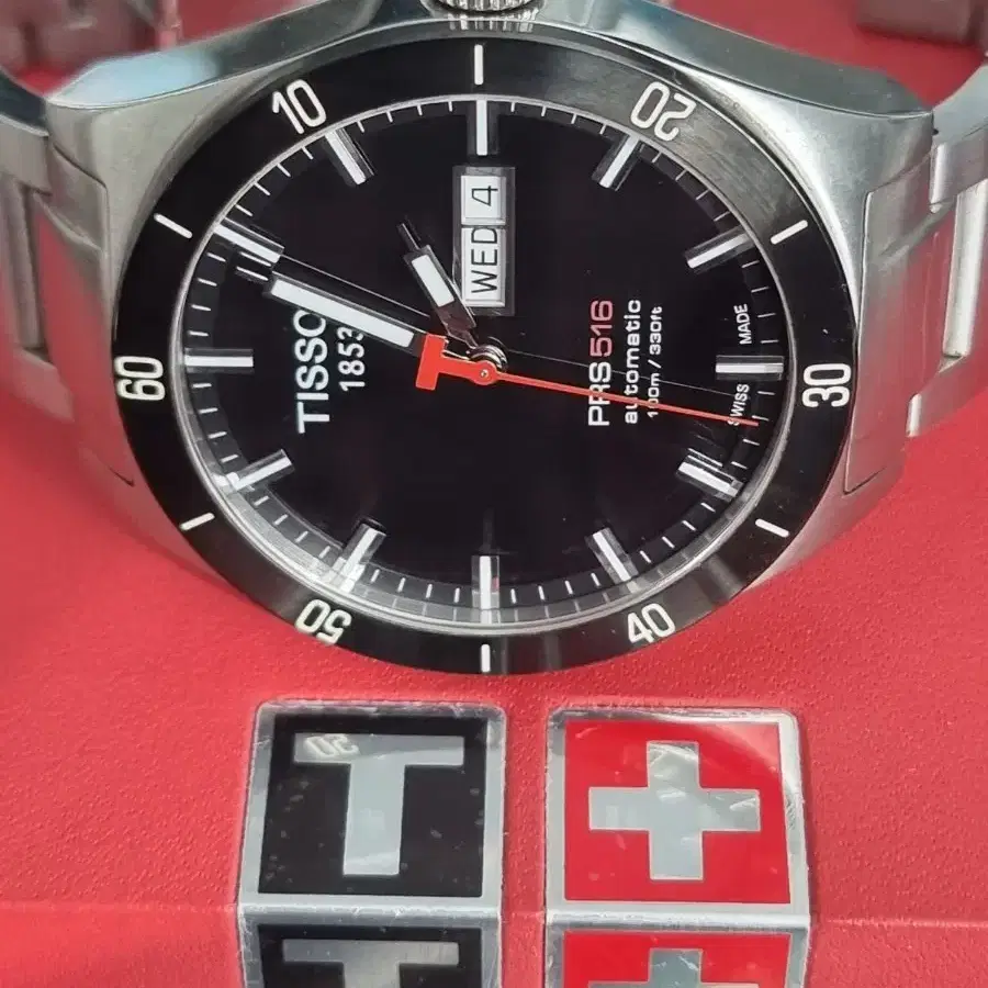 티쏘 (TISSOT) PRS516 오토메틱 시계 보증서+풀박스