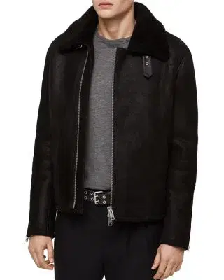 All Saints Deckley Shearling Mustang