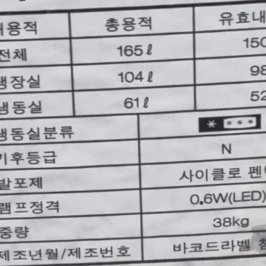 냉장고.세탁기(일괄판매.세척완료.35만)