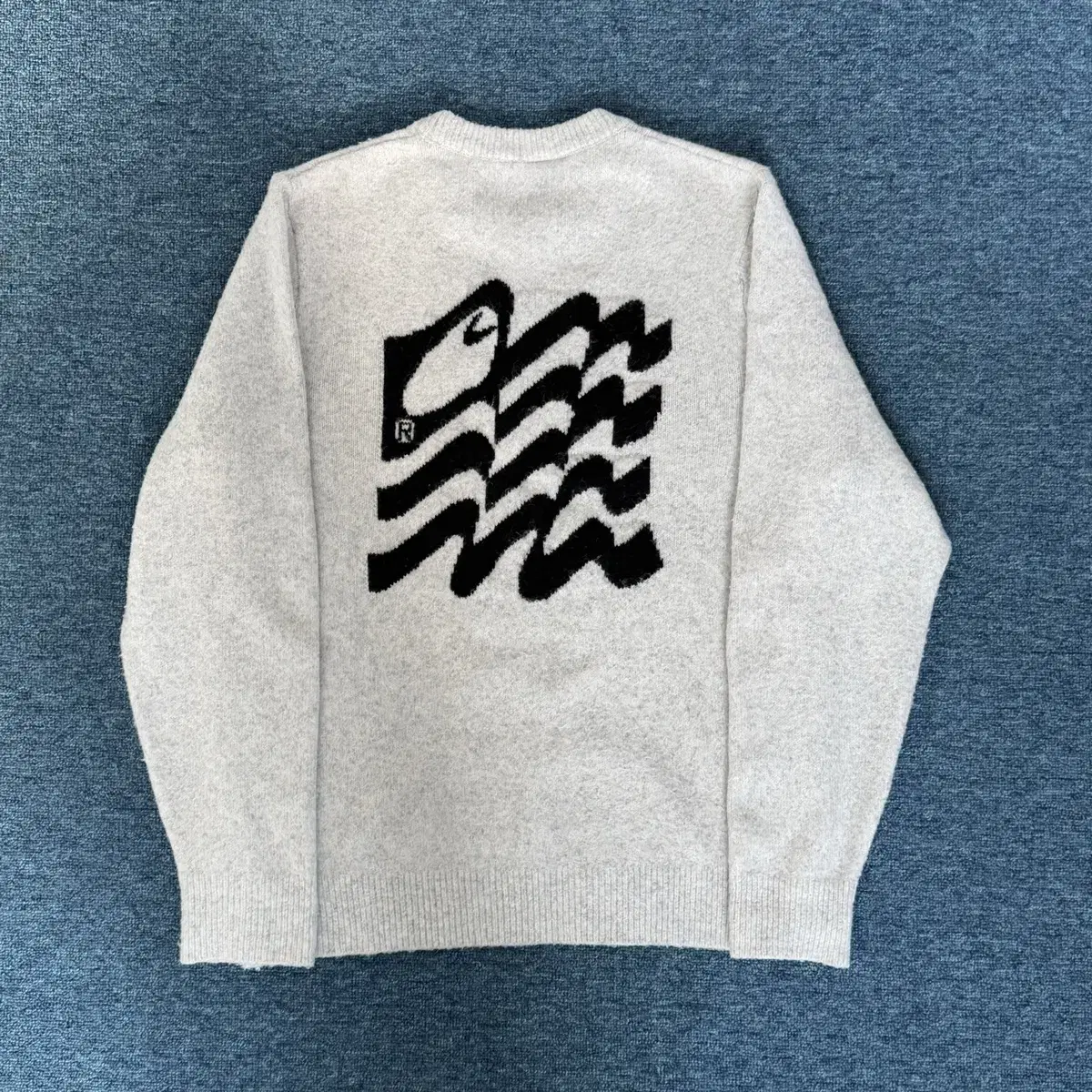 칼하트 WIP WAVY STATE SWEATER 니트 애쉬헤더 L