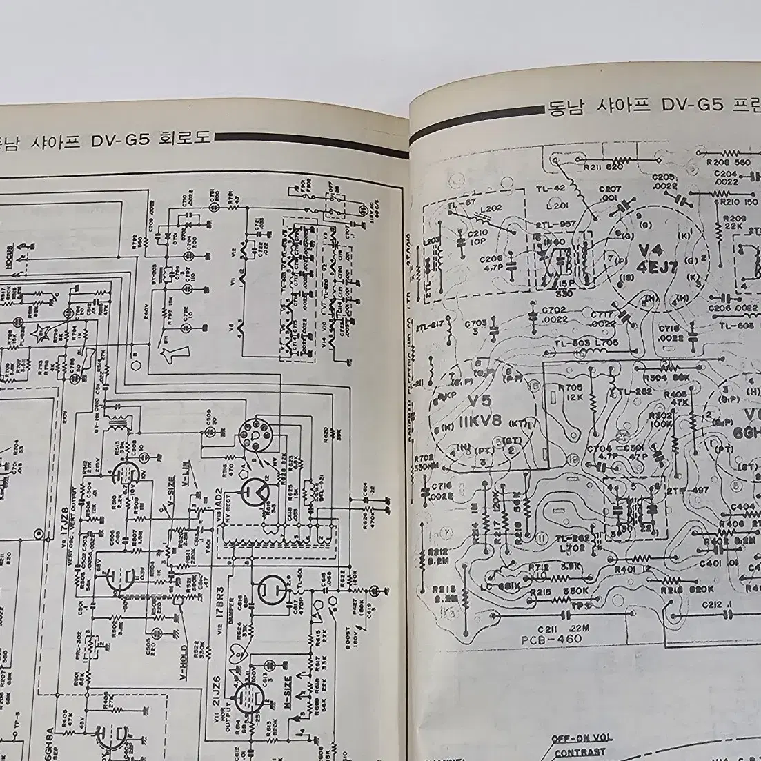 1975년 국산테레비회로집 라디오기술사 발행