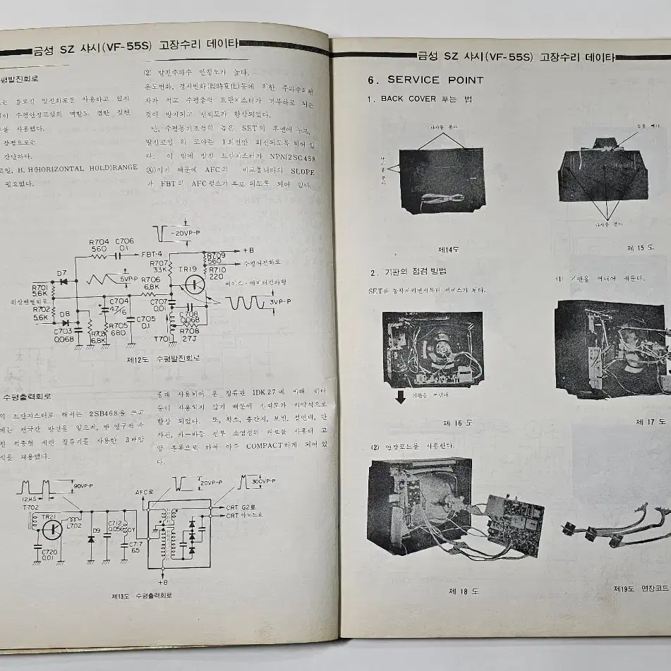 1975년 국산테레비회로집 라디오기술사 발행