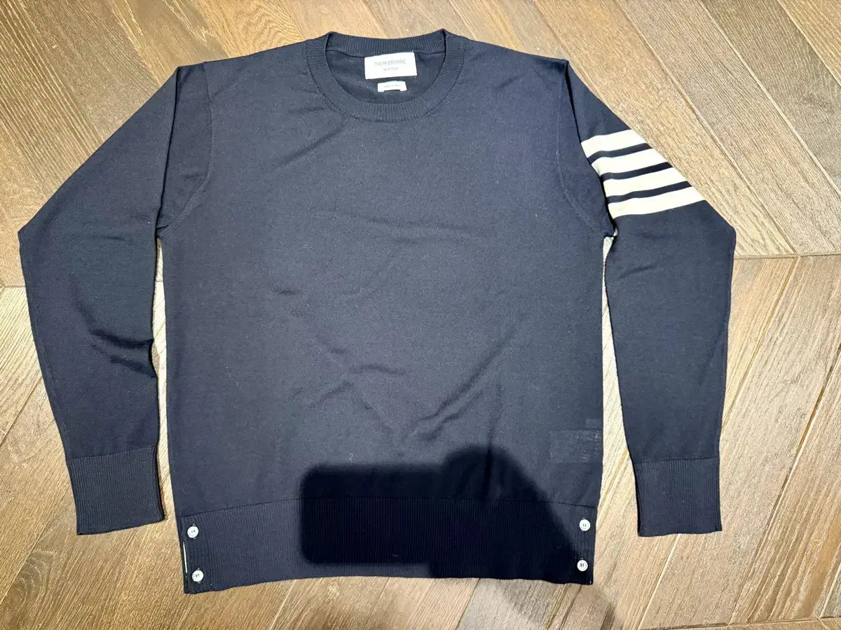 [4]Thom Browne 4-Bar Stripe Merino Wool Knit