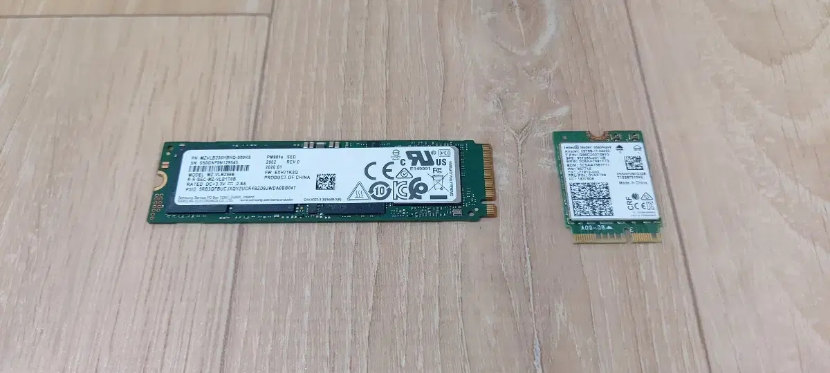 삼성 PM981a 256GB + 인텔 AC9560