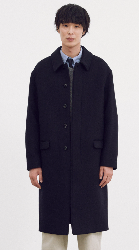 포터리 / Melton Wool Mac Coat / 3사이즈