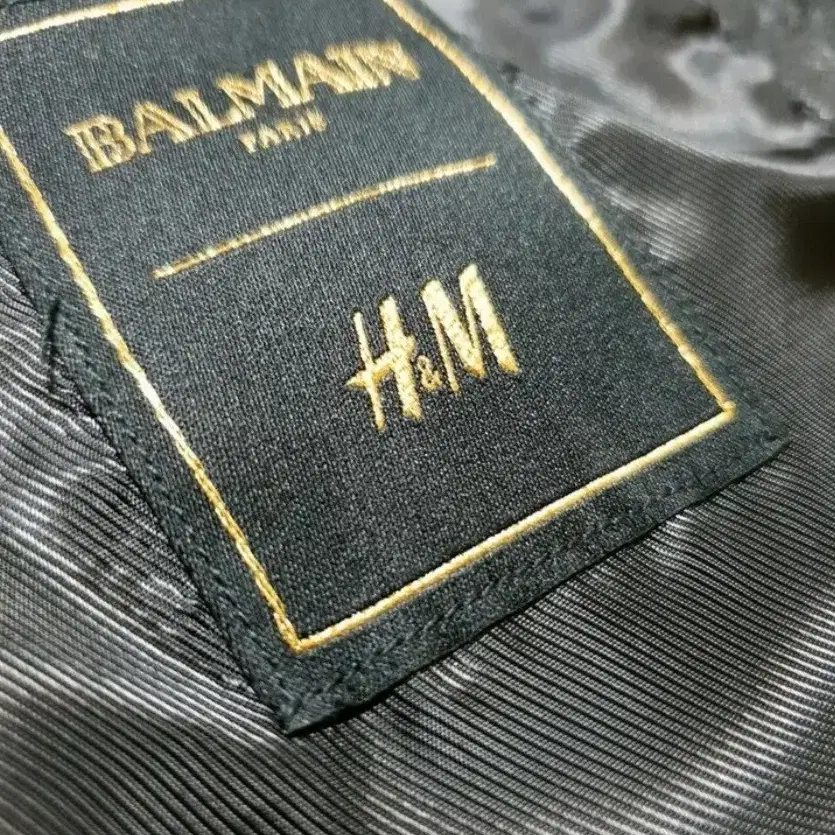 (정품) BALMAIN x H & M  leather Biker J