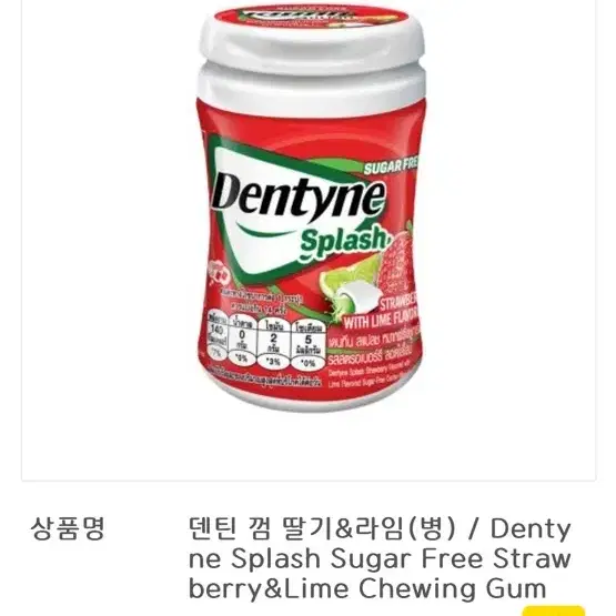 덴타인 스플래시 덴틴 껌 태국껌 dentyne splash