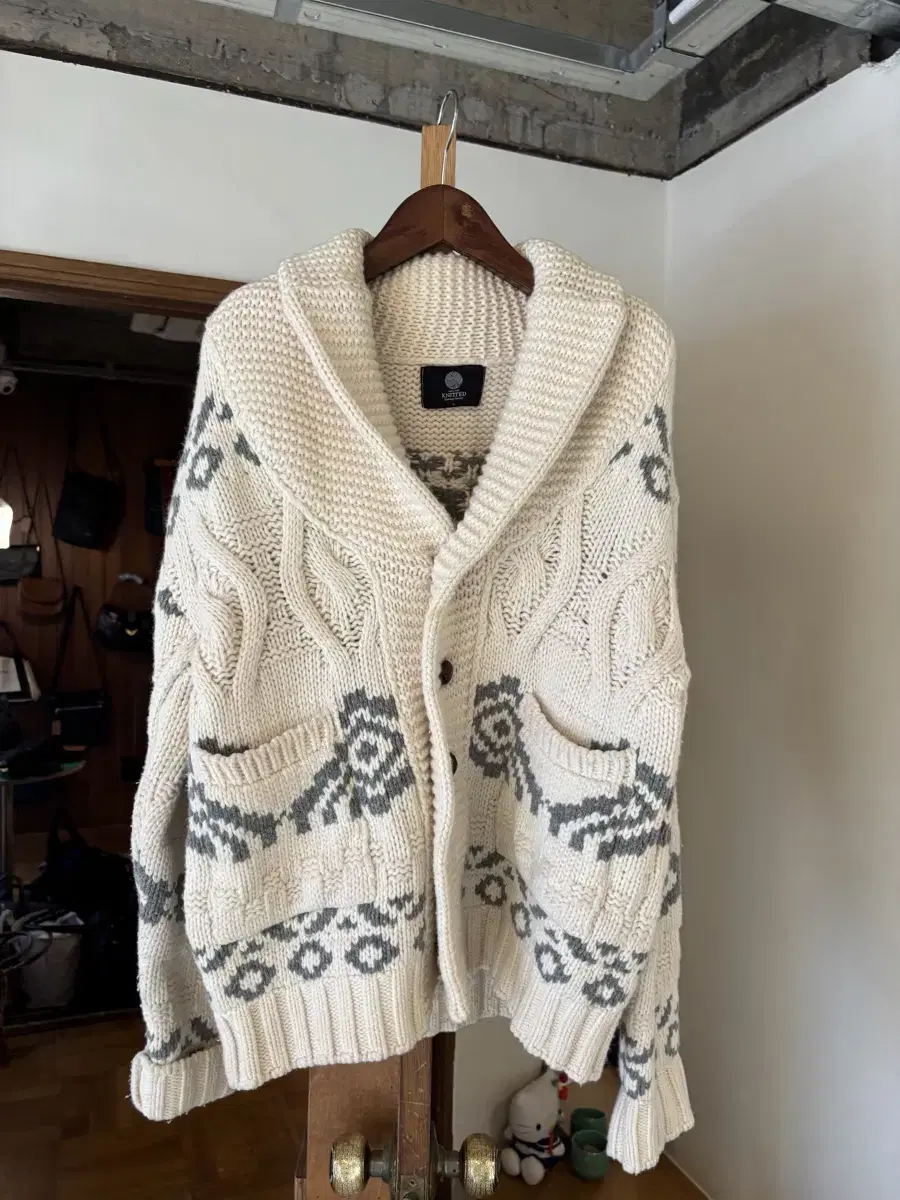 Knitted Nordic Cowichan Jacket