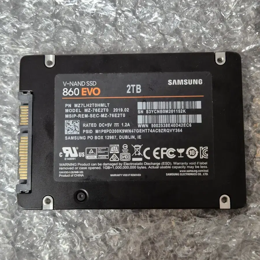 삼성 860evo 2tb ssd