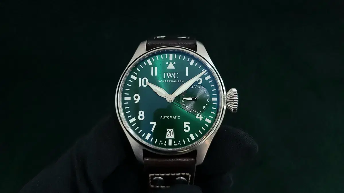 iwc 빅파일럿 46mm IW501015 그린 다이얼