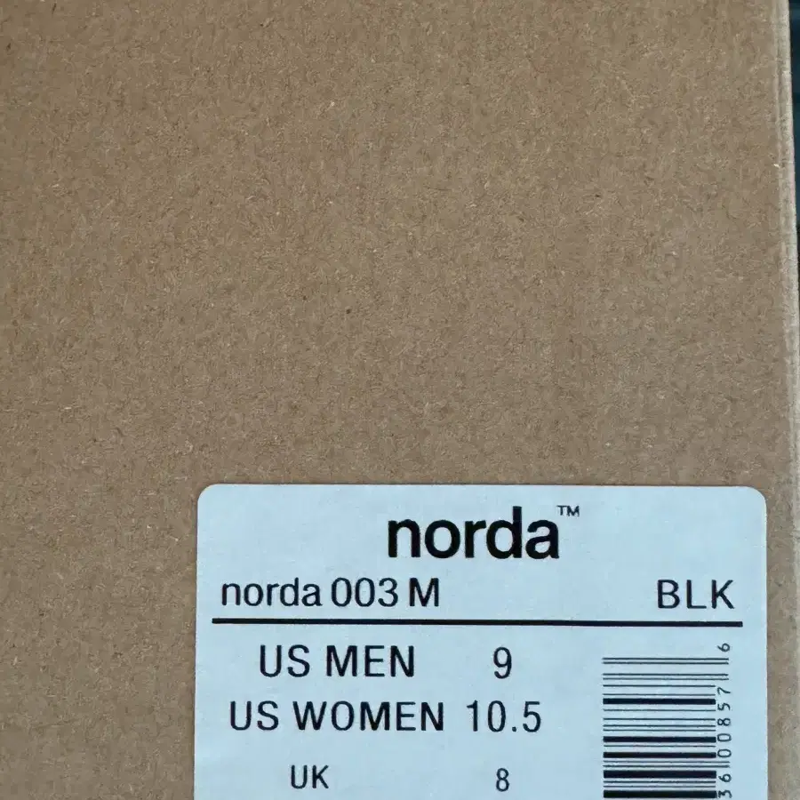 [270] norda 노다 003 피치블랙 US9