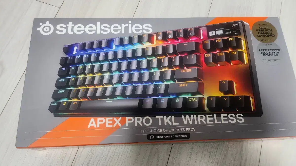 스틸시리즈 apex pro tkl gen3 무선 판매합니다