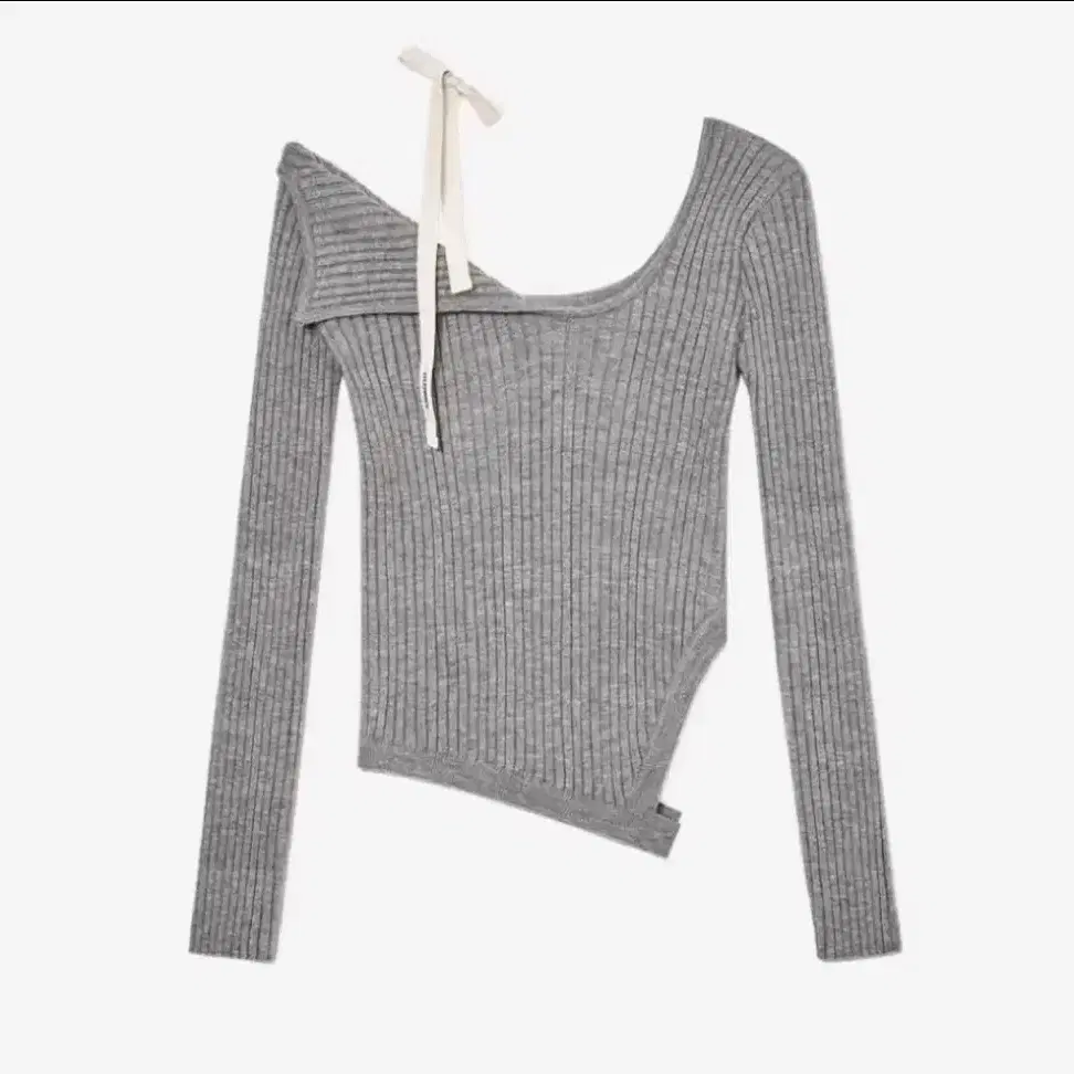 글로니 아이사 니트 그레이 ISA ASYMMETRICAL KNIT TOP