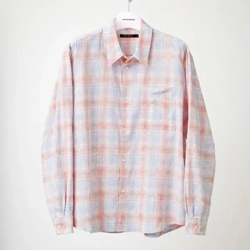 해칭룸 Museum Shirt Tie Dyed Check Coral