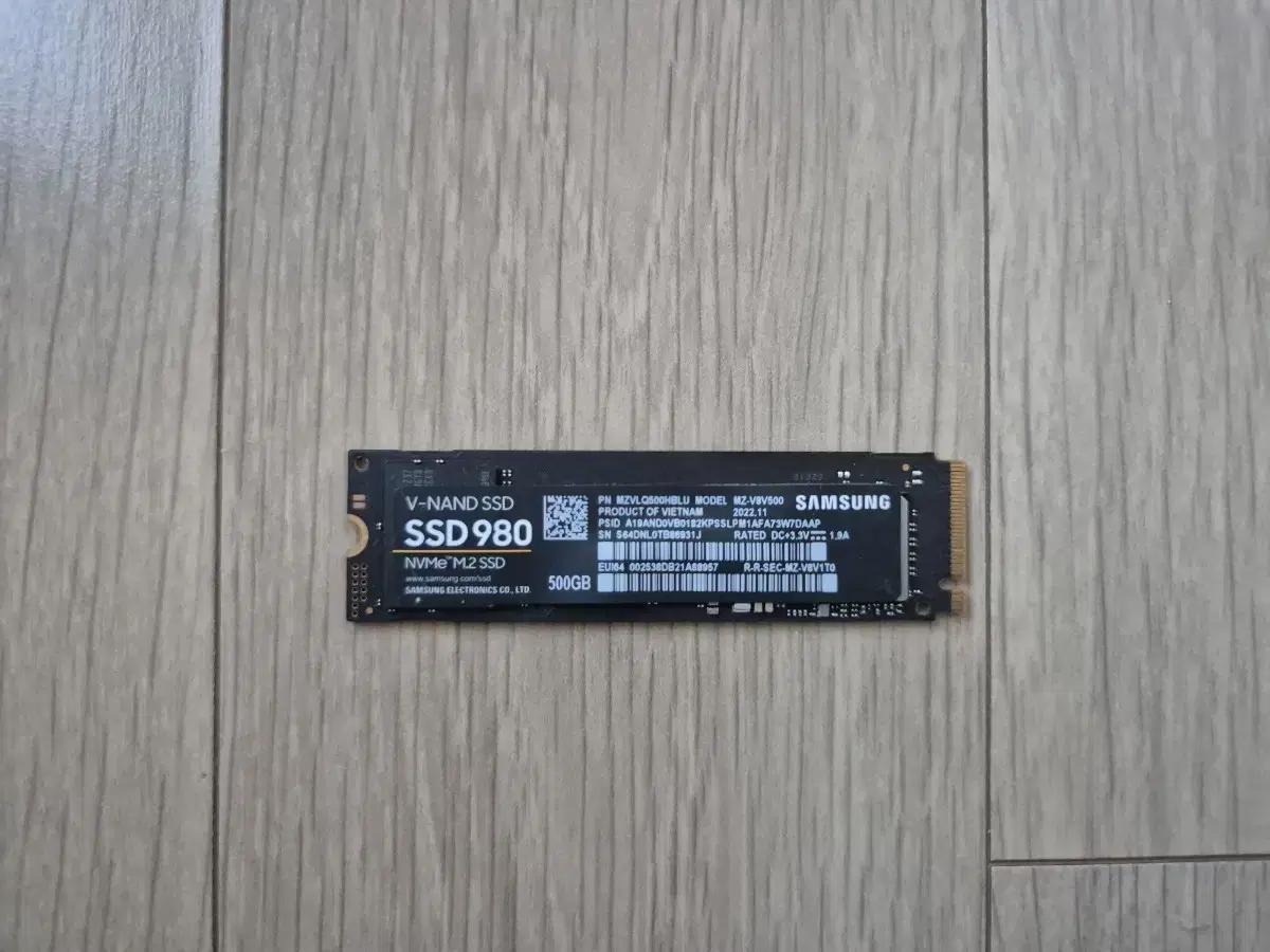 삼성 980 SSD NVMe M.2 500GB 팝니다