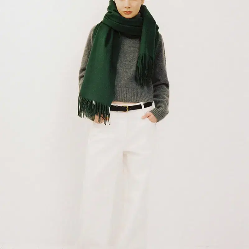 Ore 오어 Lambs Wool Scarf Green 목도리