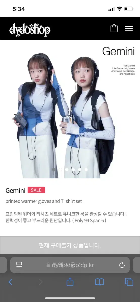 디와이도샵 Gemini 티+워머