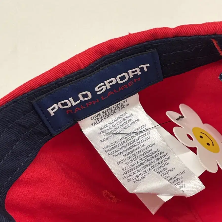 Polo sport 폴로 스포츠 볼캡 레드