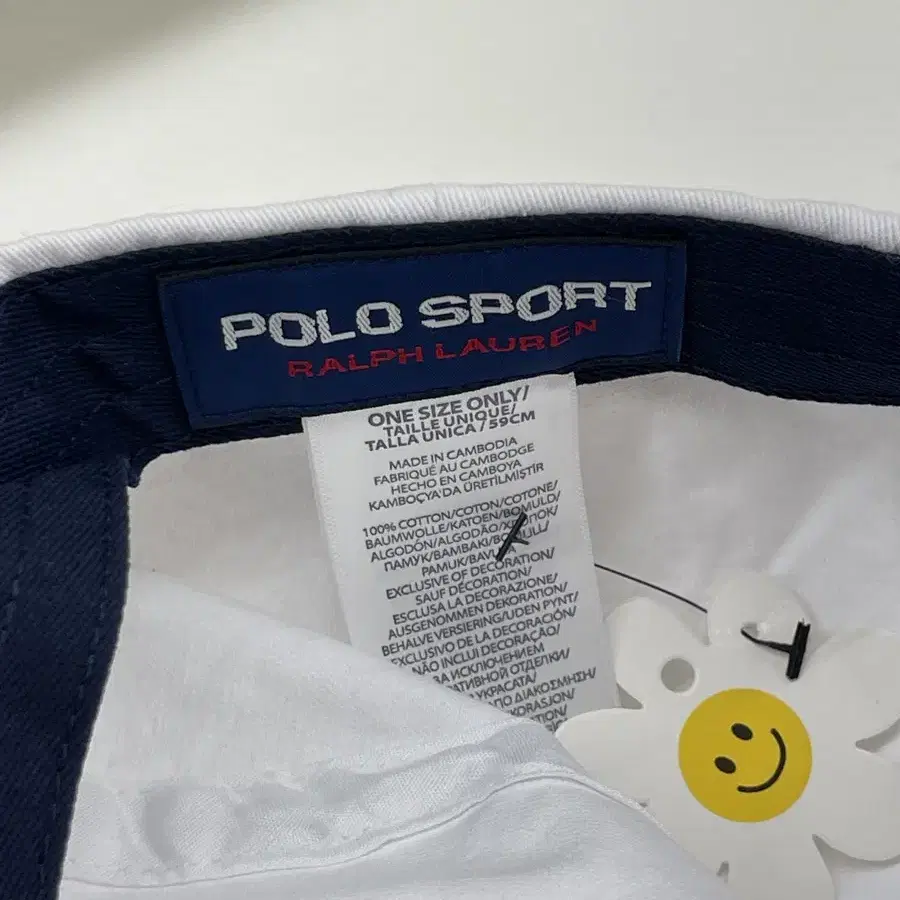 Polo sport 폴로스포츠 볼캡 화이트