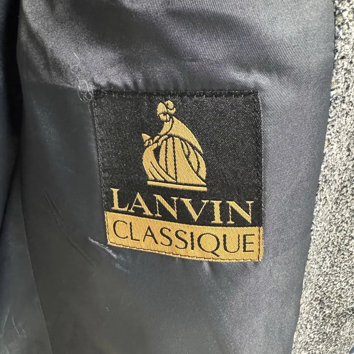 랑방 Lanvin 헤링본 트위드 자켓