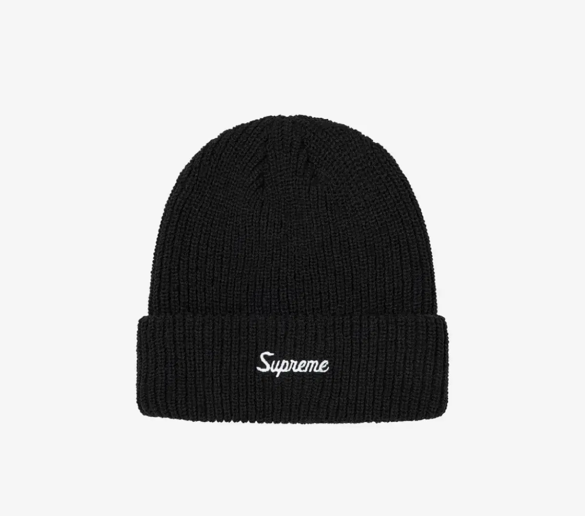 Sold) SUPREME Loose gauge Supreme Beanie Black