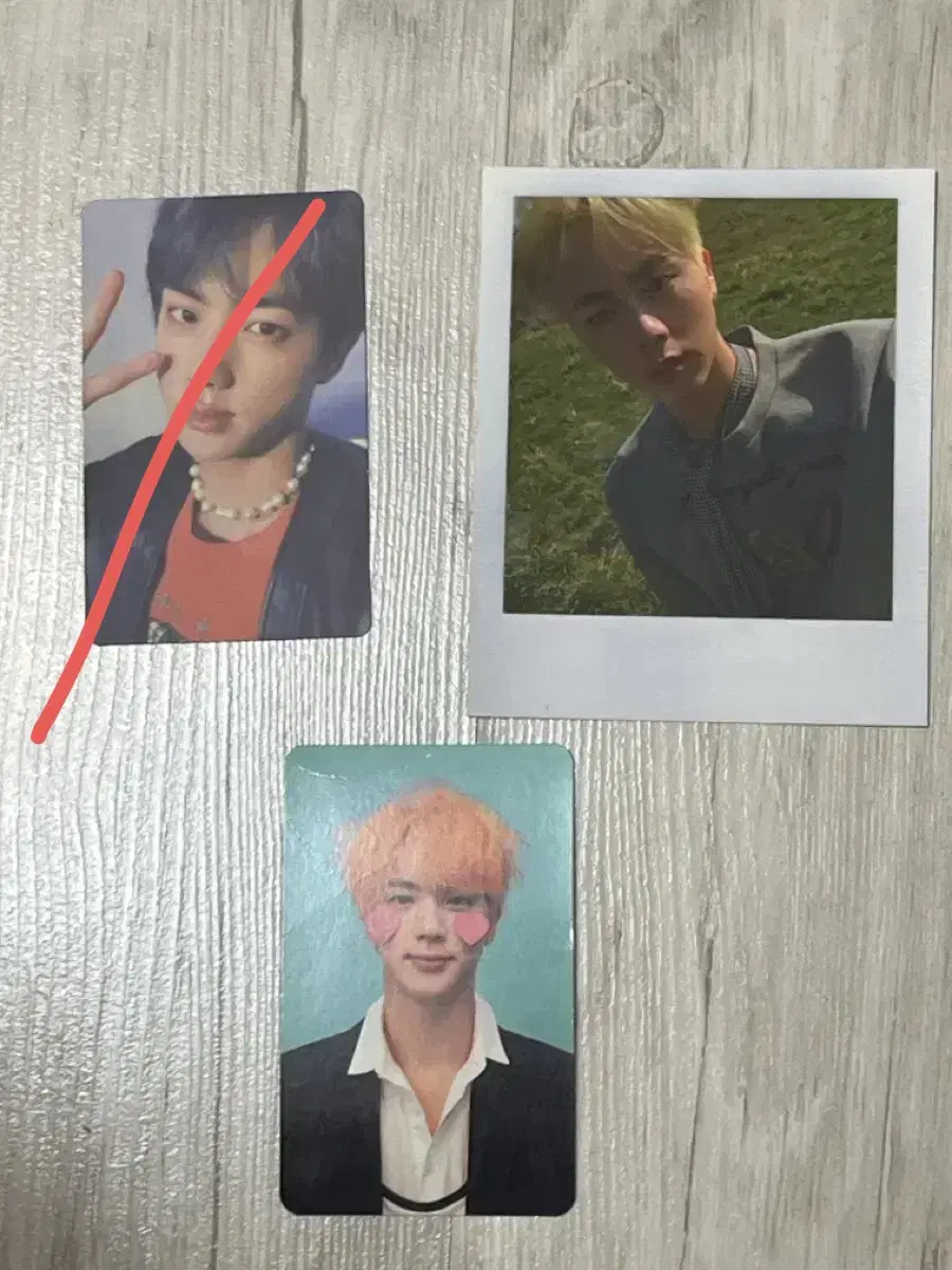 jin photocard rubsell love yourself