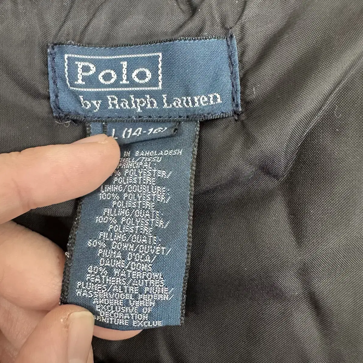 POLO 폴로 랄프로렌 패딩 블랙 S