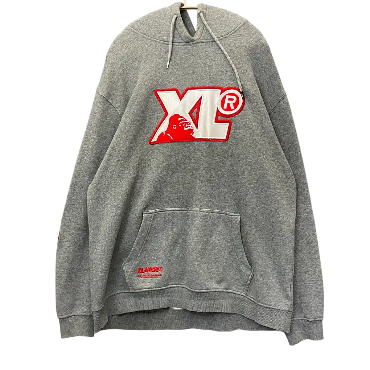 XLARGE 엑스라지 그레이 기모 후드티 2XL