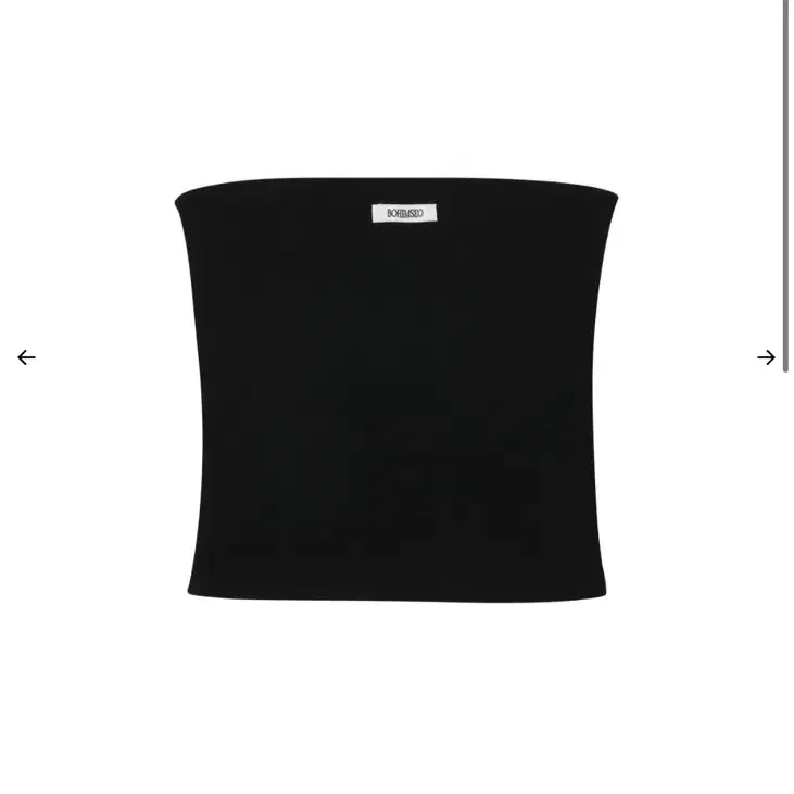 보헴서 Bohemseo - BASIC TUBE TOP, BLACK