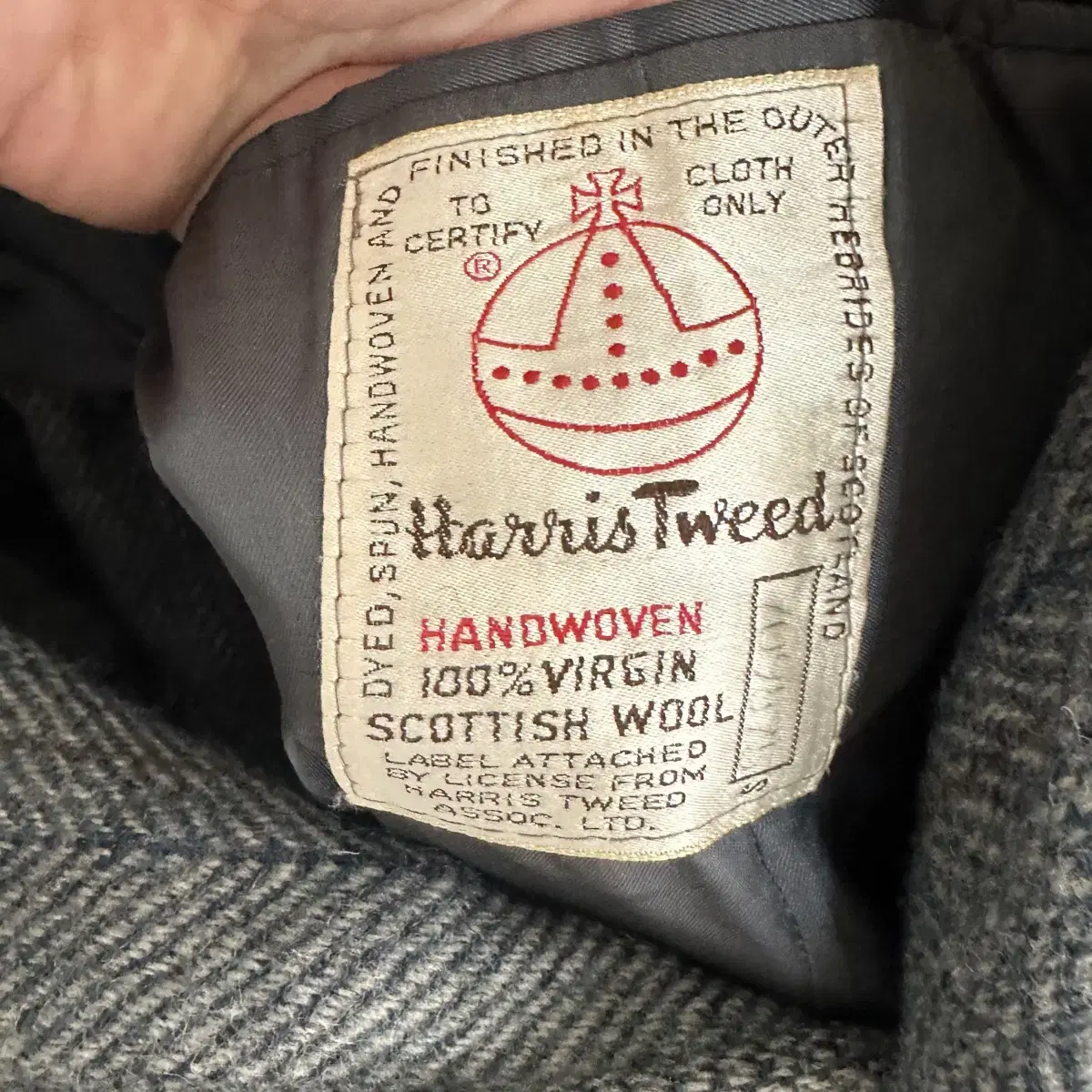 해리스트위드 harris tweed 블레이저 자켓