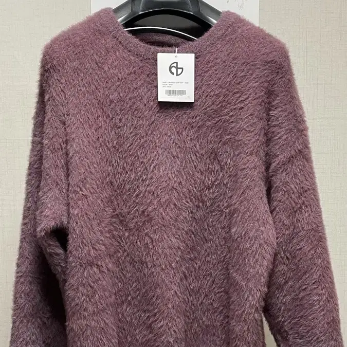 노매뉴얼 CROPPED HAIRY KNIT - ROSE - M