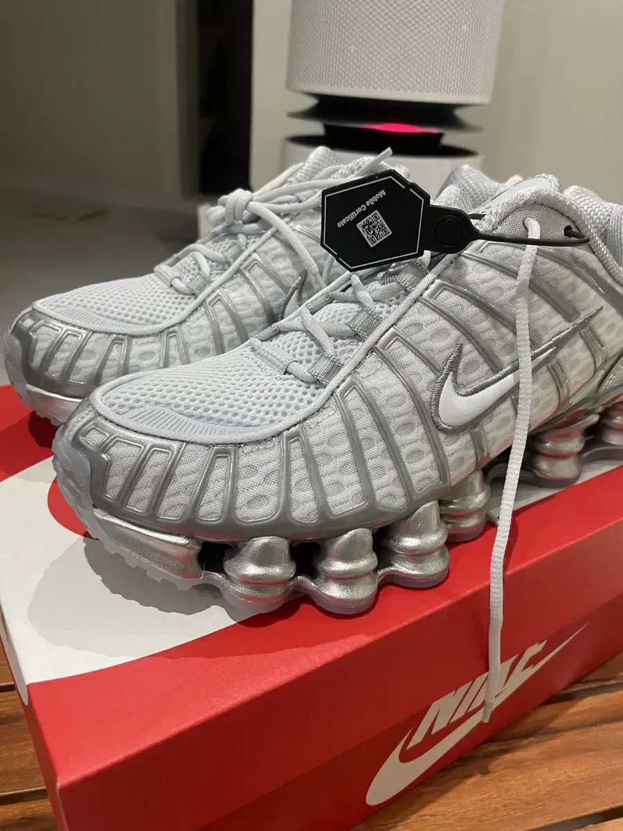 Nike Shox TL Pure Platinum and Metallic Silver