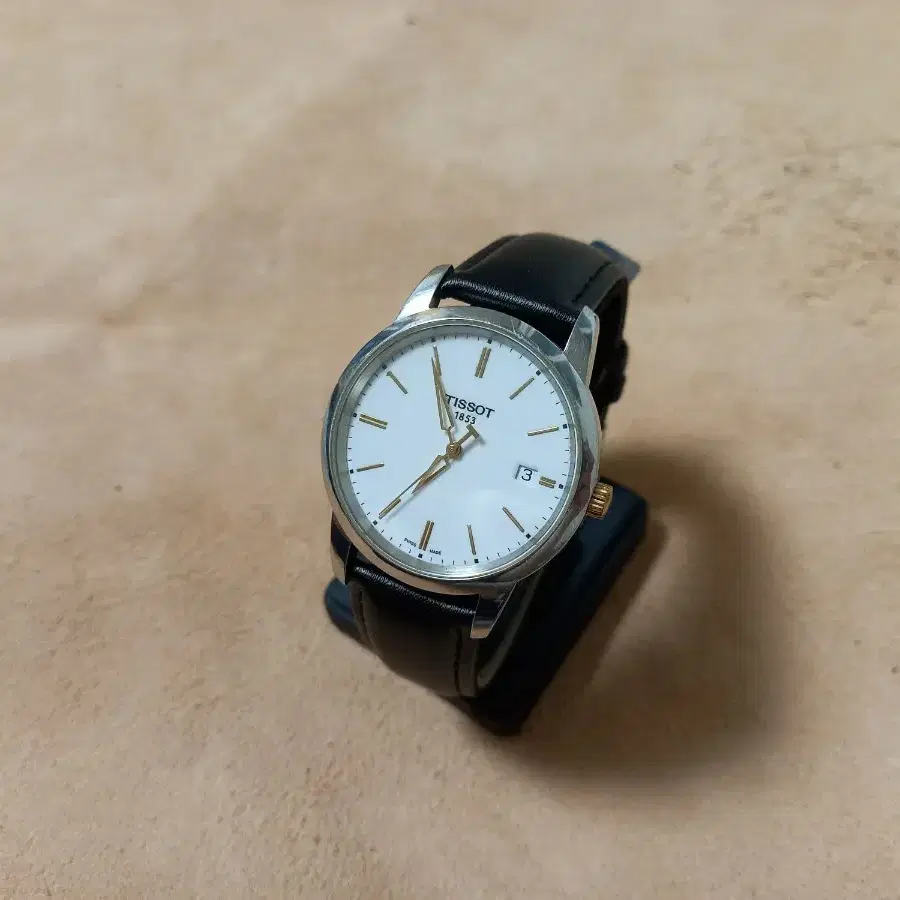 TISSOT 시계 사파이어 쿼츠 남성용 가죽