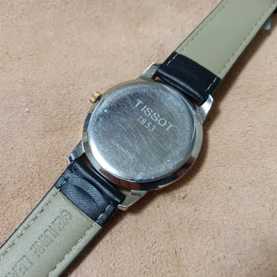 TISSOT 시계 사파이어 쿼츠 남성용 가죽