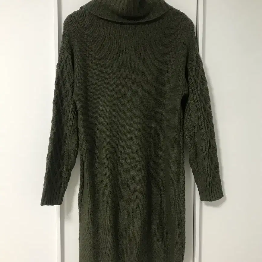 vintage khaki turtle neck one-piece