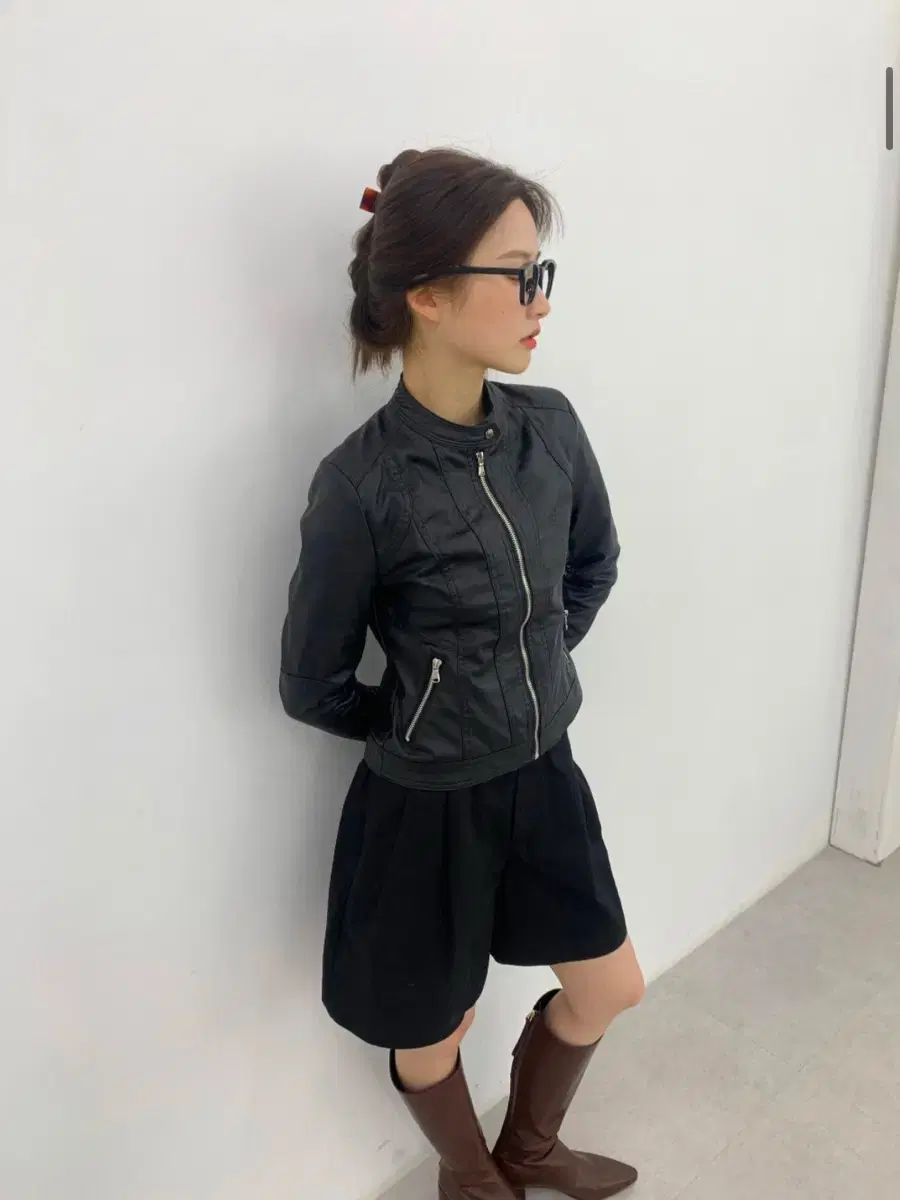 옵텐소 가죽자켓 라이더자켓 leather rider jacket