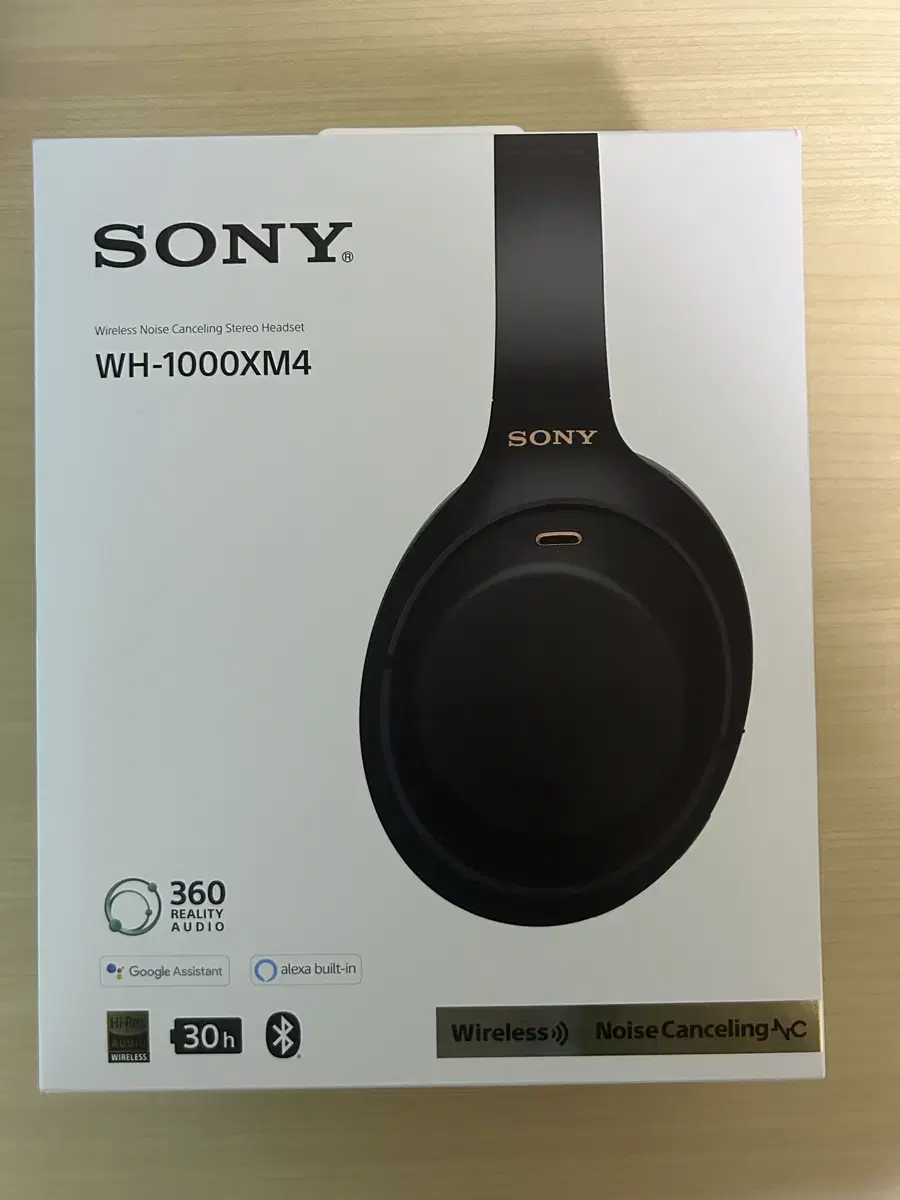 (S급)소니 sony WH-1000XM4 헤드셋 블랙 풀박스